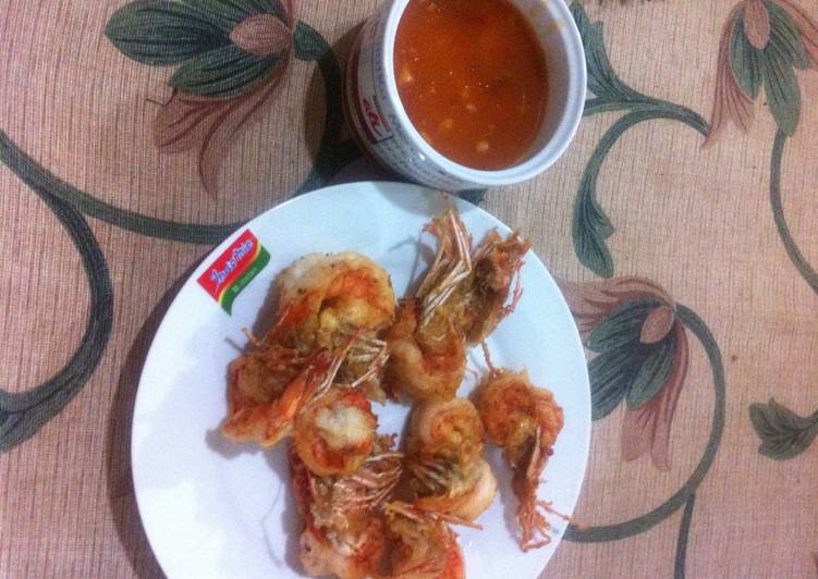 Resep Udang kriuk saos asam manis Ala Nanda-Nda Anti Gagal