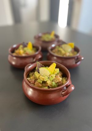 Une photo de Tartare de saumon