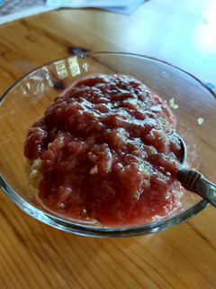 A picture of Rhubarb Maple Sauce.