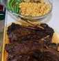 Simple Way Make Recipe Grilled T-Bone Steak w/ Corn, Green Beans &amp; Potato Wedges that is Really Delicious, Tasty}