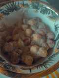 Ñoquis sin gluten con gambas y salsa de trufa