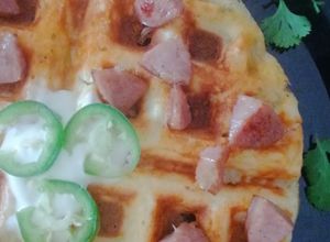 Una foto de Chaffle jalapeño🧇🌶️