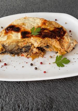 Sajtos-padlizsános csirkés rakottas recept fotója