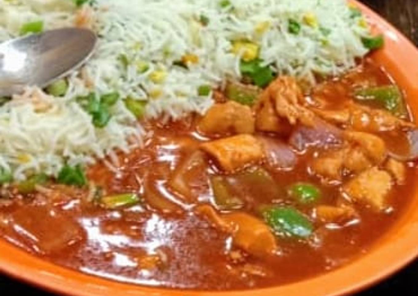 Chicken Shashlik With Rice