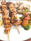 Spiedini di pollo piccante