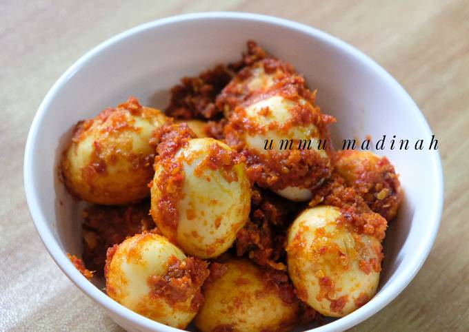 Cara Gampang Membuat Telur Balado Simple Anti Gagal