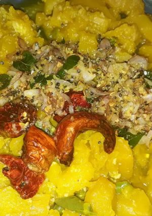 A picture of Pumpkin stir fry.