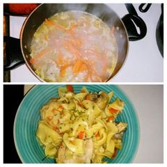A picture of Chicken Noodles & Veggies.