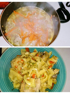 A picture of Chicken Noodles & Veggies.