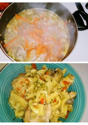 A picture of Chicken Noodles & Veggies.
