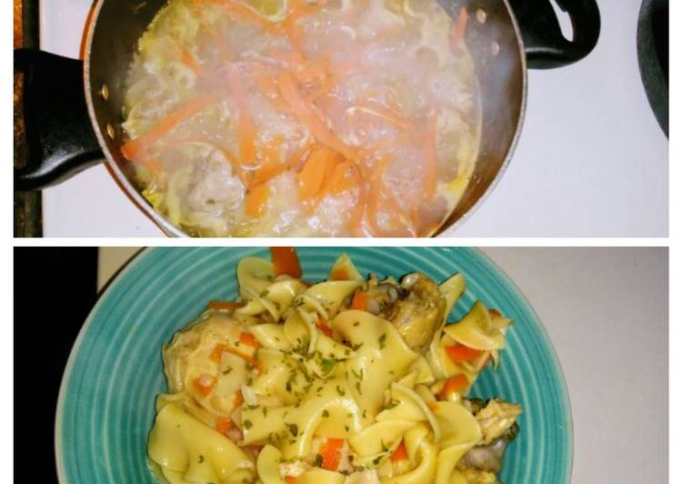 Recipe of Award-winning Chicken Noodles &amp; Veggies