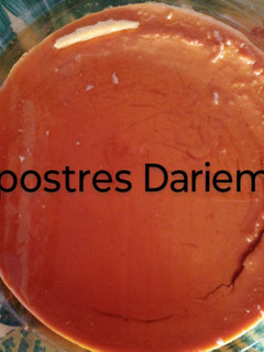 Una foto de Flan de queso