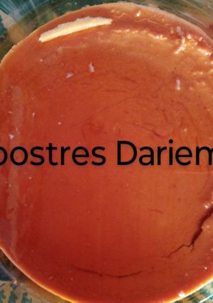 Una foto de Flan de queso
