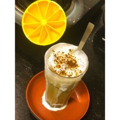A picture of Classic Vanilla-Cinnamon Iced Coffee.