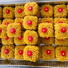 A picture of Semolina orange squares.