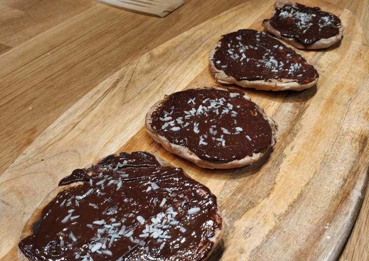 Steps to Prepare Homemade Chocolate Flatbread