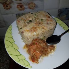 A picture of Stir fried couscous.