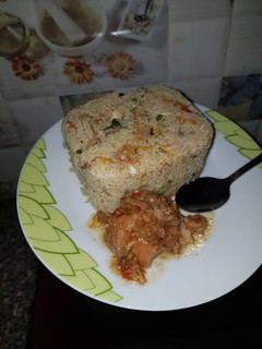 A picture of Stir fried couscous.