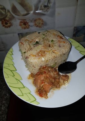 A picture of Stir fried couscous.