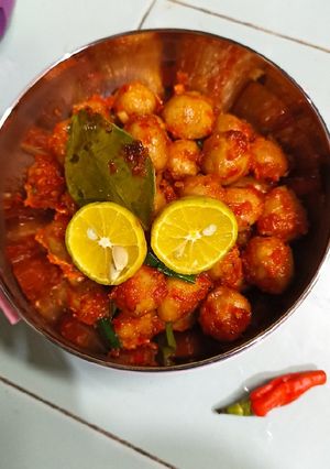 Foto resep Bakso Pentol Pedas