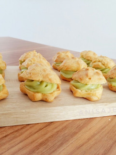 Foto resep Greentea choux pastry (kue soes)