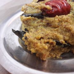 A picture of Flax seeds thuvaiyal.