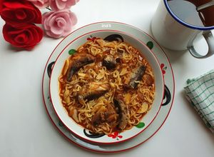 Foto resep Sarden Campur Mie Instan