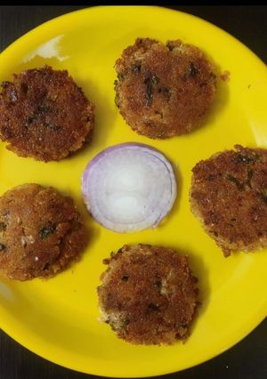 A picture of Upma cutlet.