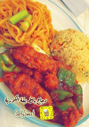صورة لوصفة دجاج بالطريقة الكورية