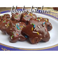 A picture of Cookie dough shapes.