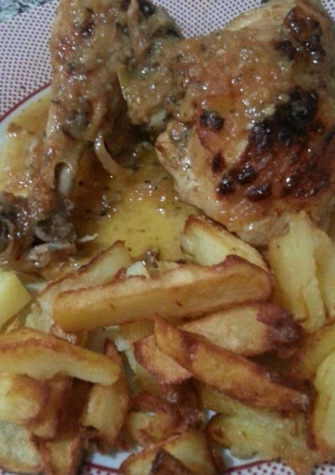 Una foto de Pollo al horno