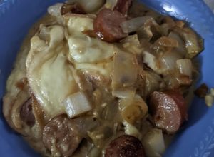 Une photo de Fondue d'endives à la saucisse de Morteau