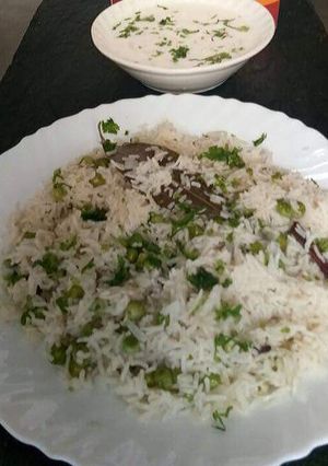 A picture of Jeera onion rice.