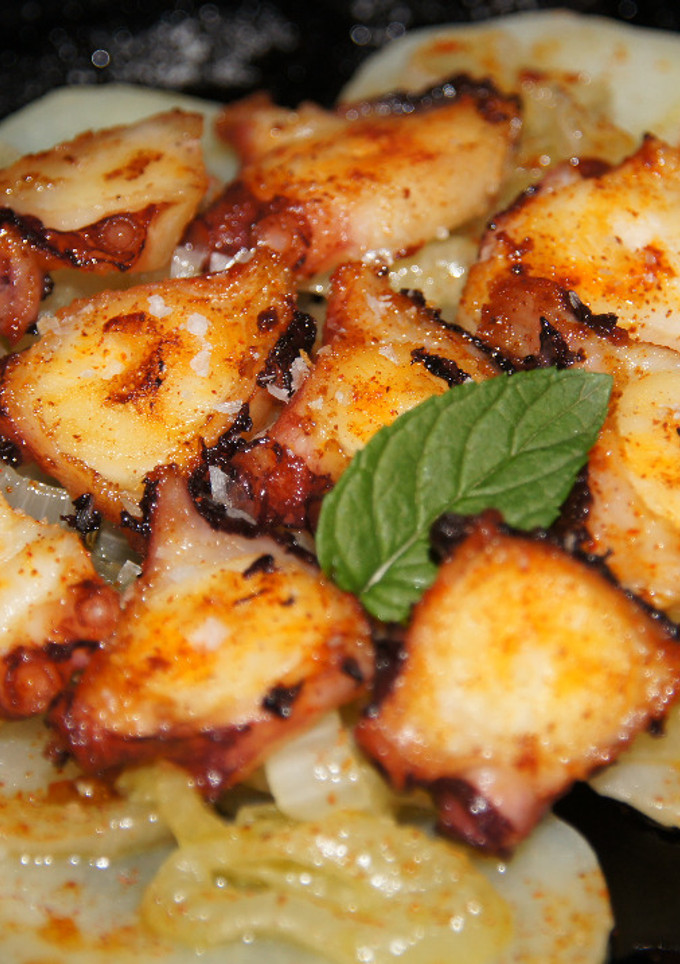 Una foto de Pulpo a la Gallega Frito