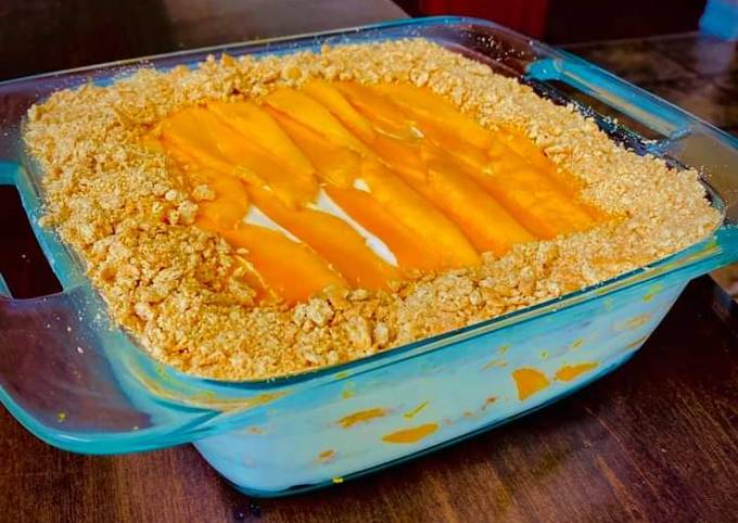 Mango Graham Cake - Filipino Mango Float (Video Recipe) - The Unlikely  Baker®