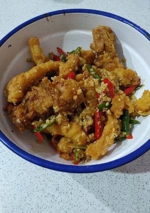 Foto resep Cumi Krispi Saus Telur Asin