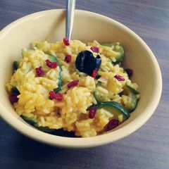 A picture of Yellow Zucchini Rice.