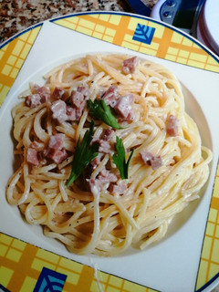 Una foto de Spaguettis con salsa de queso