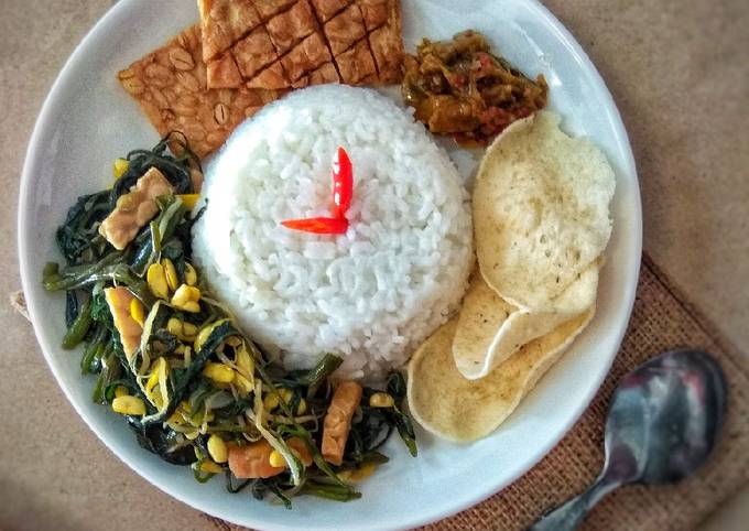 Mudah Banget Masakan Resep Tumis Kangkung Cambah Kedelai