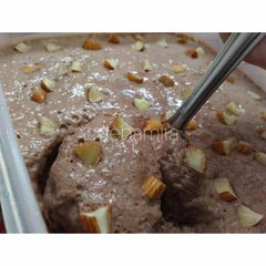 A picture of Chocolate and Roasted Almond Ice-cream.