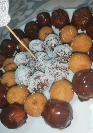 صورة لوصفة كرات البسكويت ✨