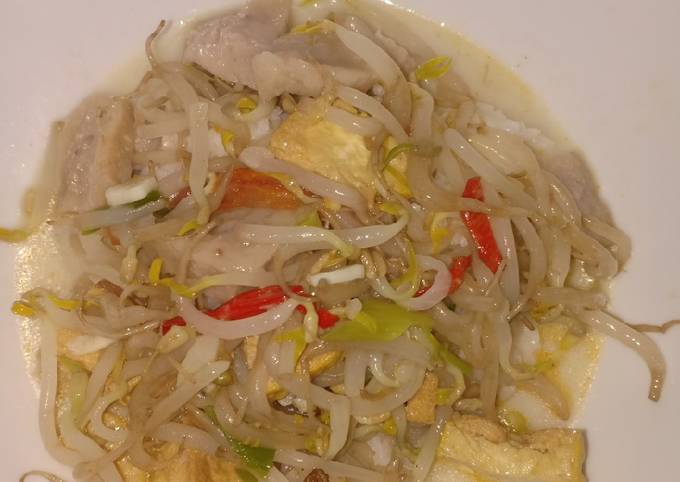 Resep Sayur Taoge Tahu Bakso Kuah Santan Anti Gagal