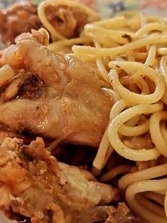 Foto de Frango estufado com Esparguete