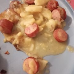 A picture of Stovetop Hotdog and Potato Stew.
