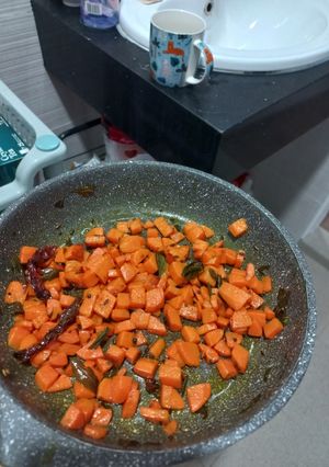 A picture of Carrot stir fry.