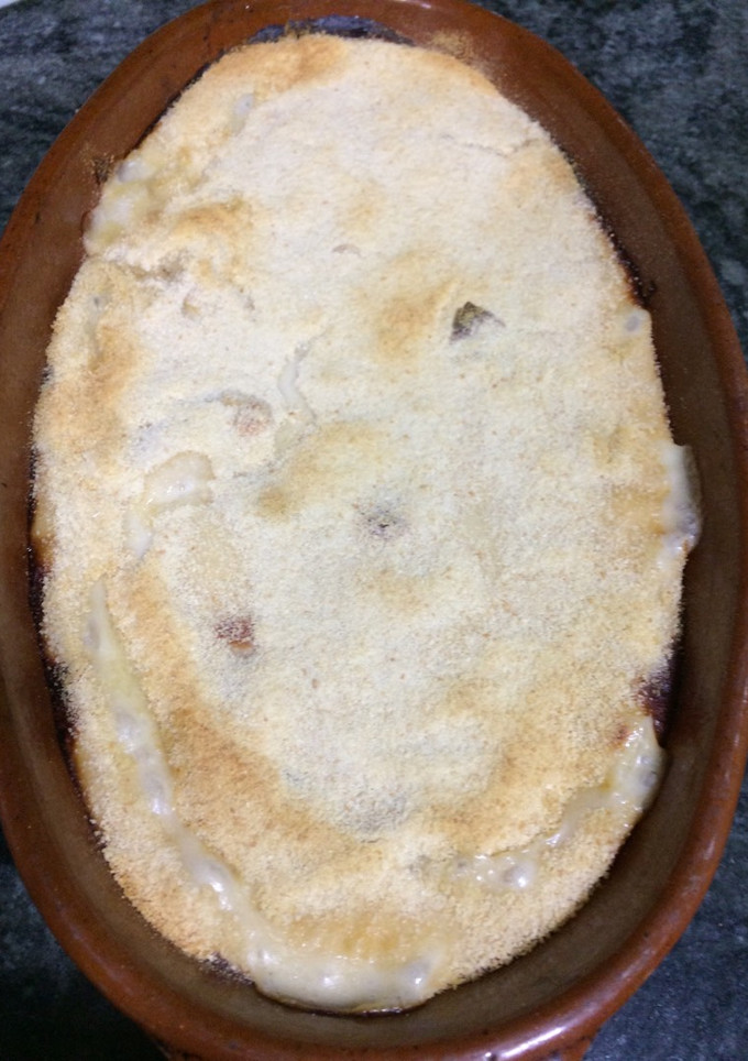 Una foto de Pechugas de pollo con bechamel al Parmesano