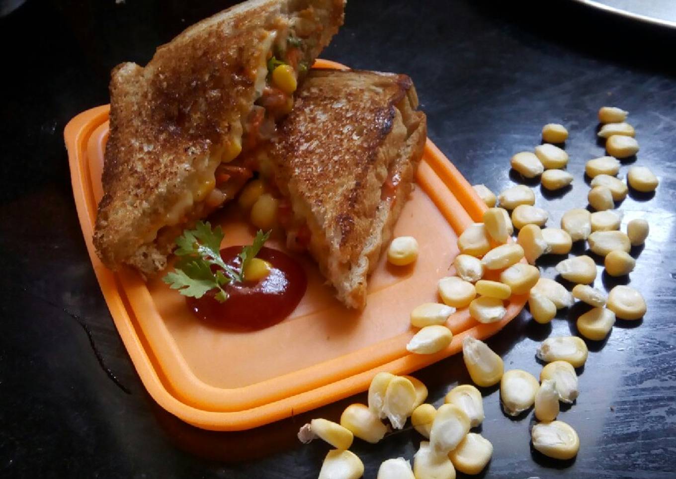 Corn sandwich