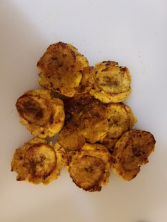 A picture of Garam masala plantains.