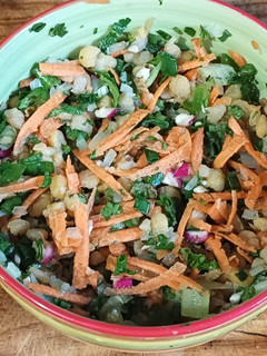 Una foto de Ensalada de mote mei
