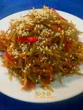 Tumis ketela Jepang (gobo) (niupang)